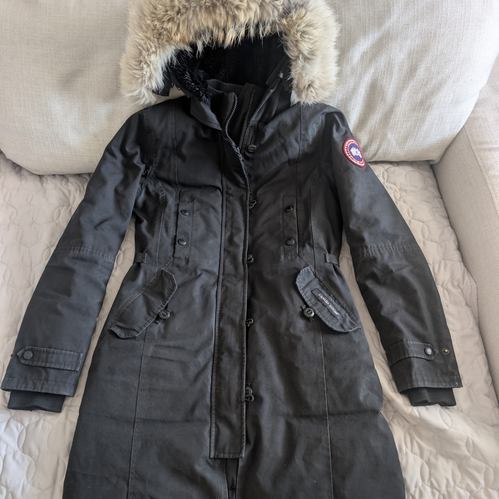 Women's Black Parka Coat